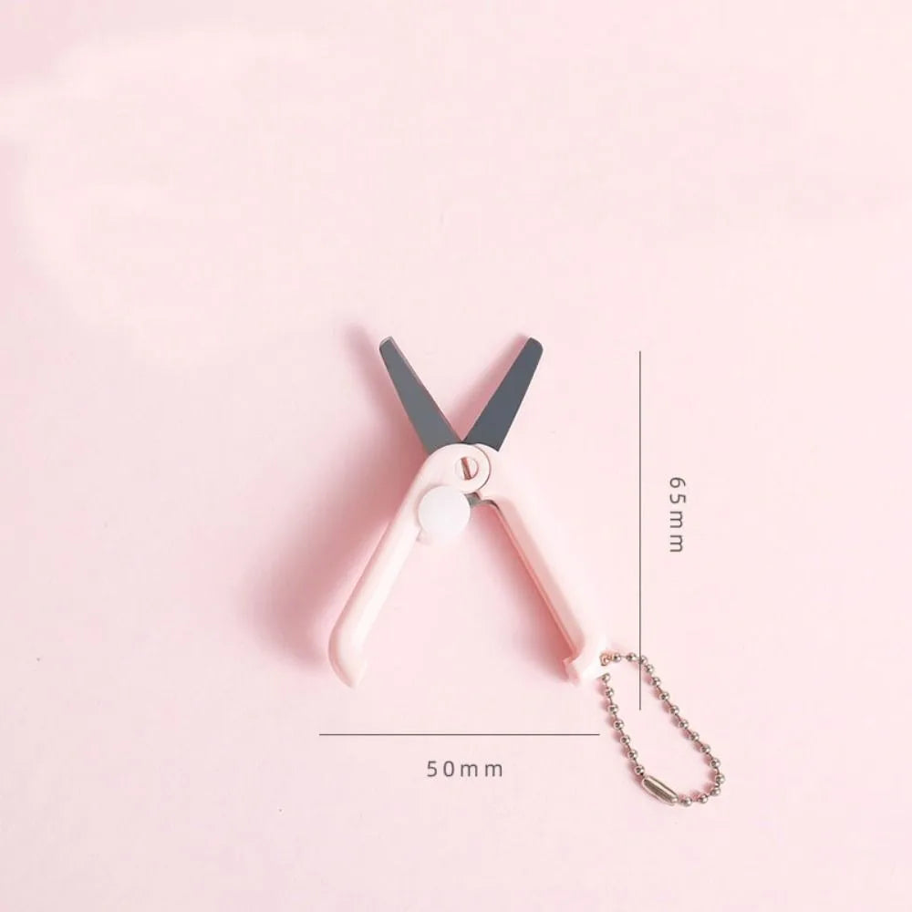 Portable Scissors For Office Students Mini Stainless Scissors Folding Scissors Multifunctional