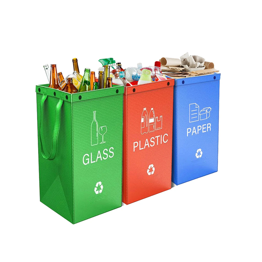 new Sell foreign trade PP storage handbag waterproof garbage sorting bag home environmental protection trash can garbage bag.