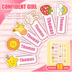 Custom Heat Transfers Name Sticker Personalized Washable Clothes Ironing Stickers Iron-on Labels Fabric Clothing Babysuit Tags