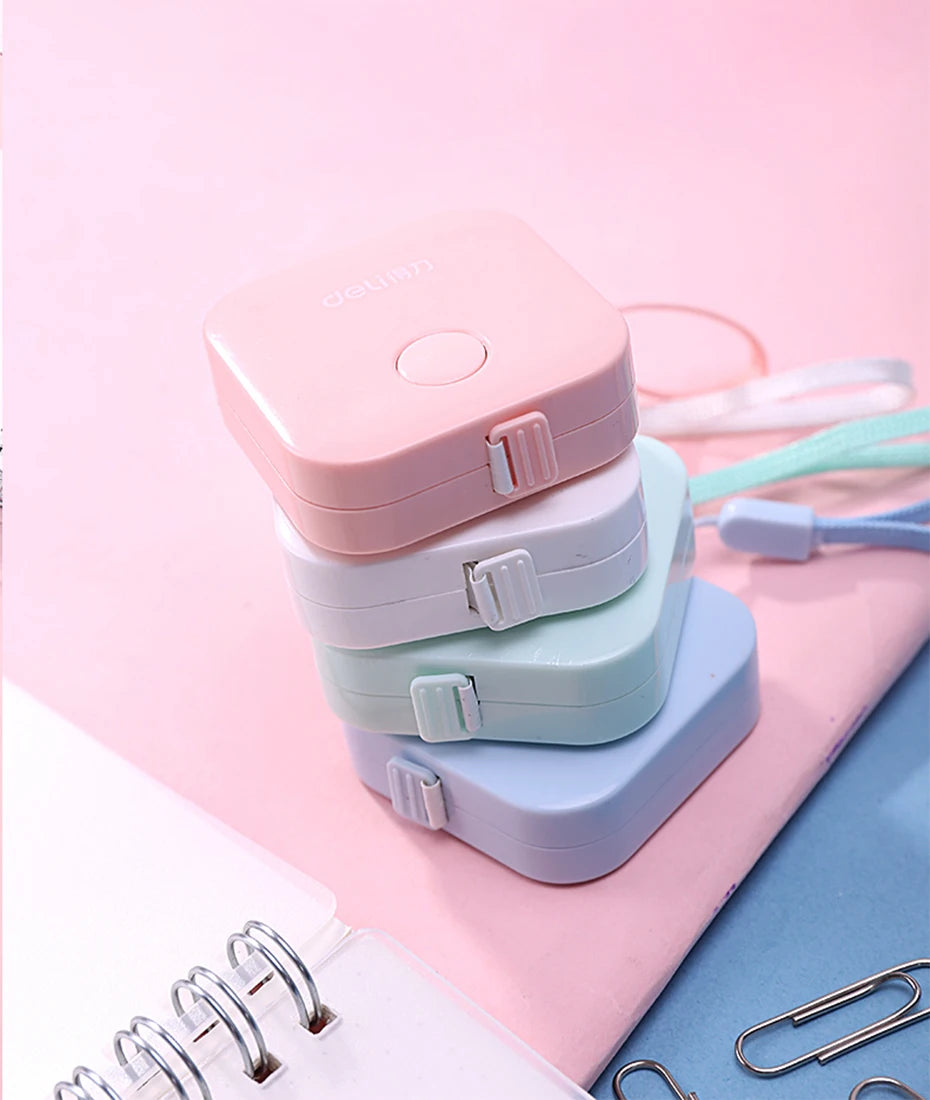 Deli 1.5m 2m Measure Tape Double Scale Body Sewing Flexible Ruler for Kids Aldult Height Waist Measuring Tailor Craft Soft Ruler