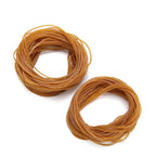 100/200Pcs Office Daily Use Rubber Band 70*1.4mm Yellow Elastic Bands High Elasticity Packaging Supplies