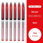 3/6pcs Japan Uniball Gel Pen AIR Straight Liquid Signature Pen UBA-188 Black Technology 0.5/0.7mm Free Writing School Supplies