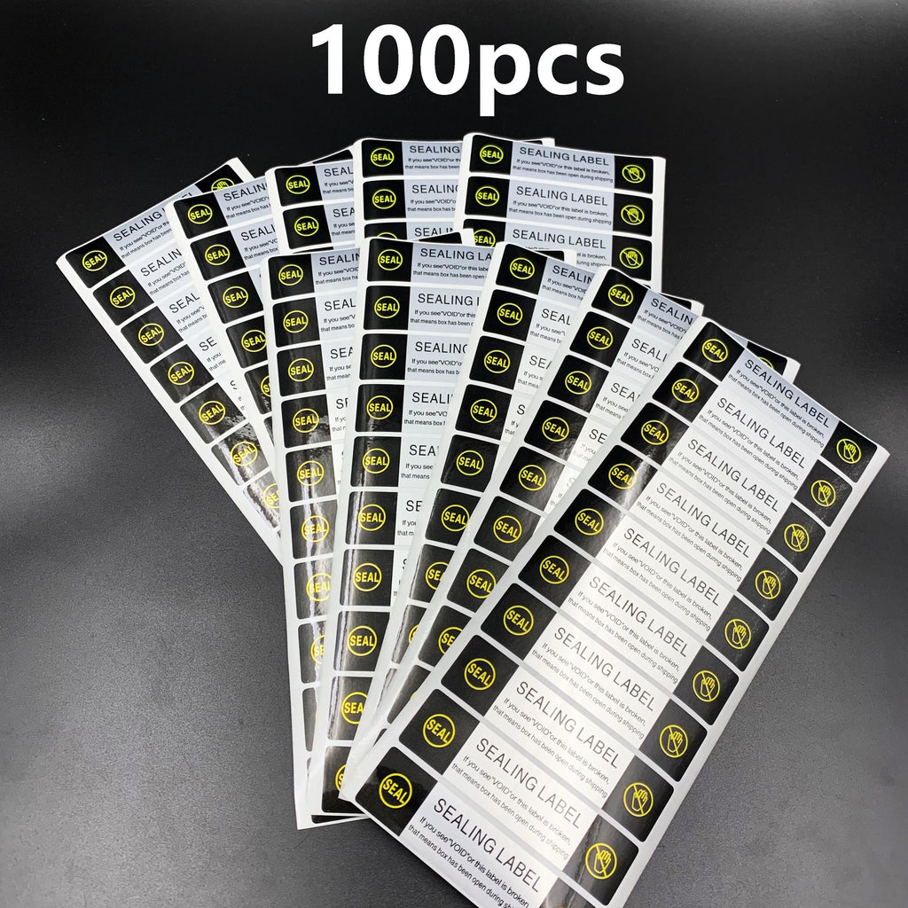50pcs/100pcs VOID Bright Silver Shipping Sealing Label Stickers, Waterproof Tamper Proof Security Labels for Jar, Mailing Boxes