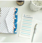 A6 Binder Pockets 6 Holes Cash Envelopes for Budgeting, Clear Zipper Folders for 6-Ring Budget Binder