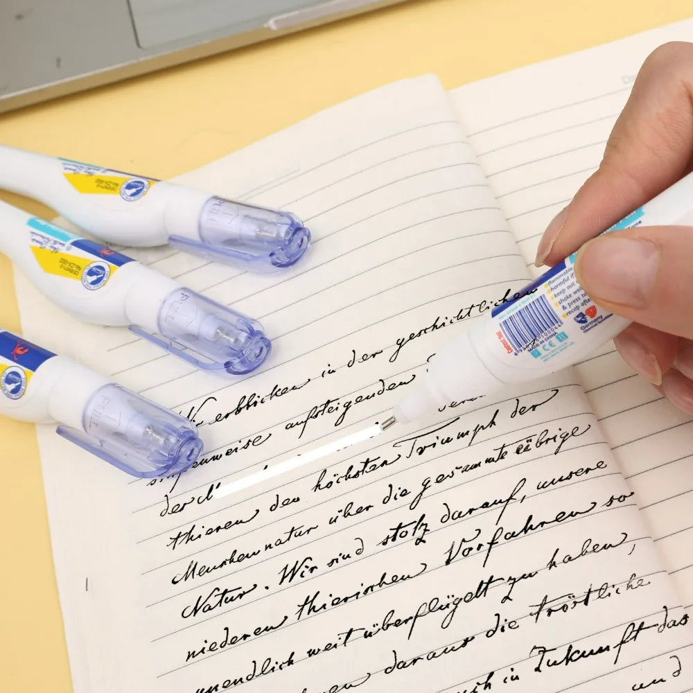 1-5Pc School Metal Headed Error Correction Fluid Pen for Student Stationery High Quality Quick Drying Error Correction Fluid Pen