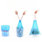 Universal Home Thickening Drawstring Garbage Bags Large Capacity Handheld Trash Bag for Kitchen Household Disposable Waste Bags