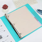 1 Set A4 Binder Dividers PP Frosted Multi-Section Index Tabs for School Office Document Organizer Journal Inserts
