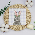 20pcs 25cm 2-Ply Easter Bunny Element Colorful Napkins Plaid Square Napkins Party Decoration Paper Placemats Pink Ears Paper