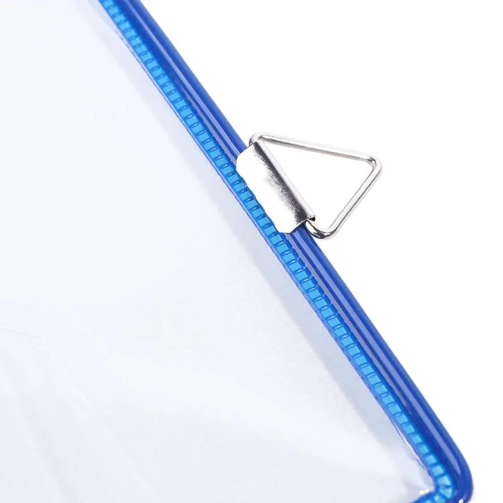 Wall Hanging A4 Receipt Organizer Waterproof Water Resist Document Storage Bag PVC Transparent File Folder for Classroom Office