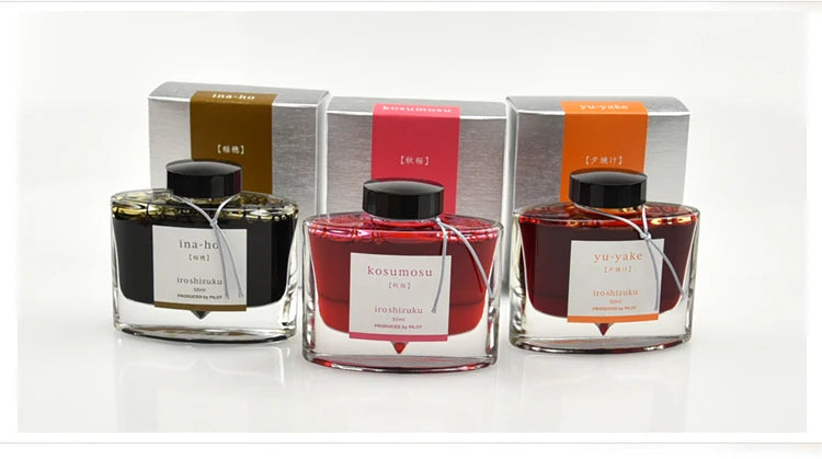 PILOT Original  Japan iroshizuku  Bokusui ink Coloring Ink supplies Ink supplies Natural color  50ML 24 colors