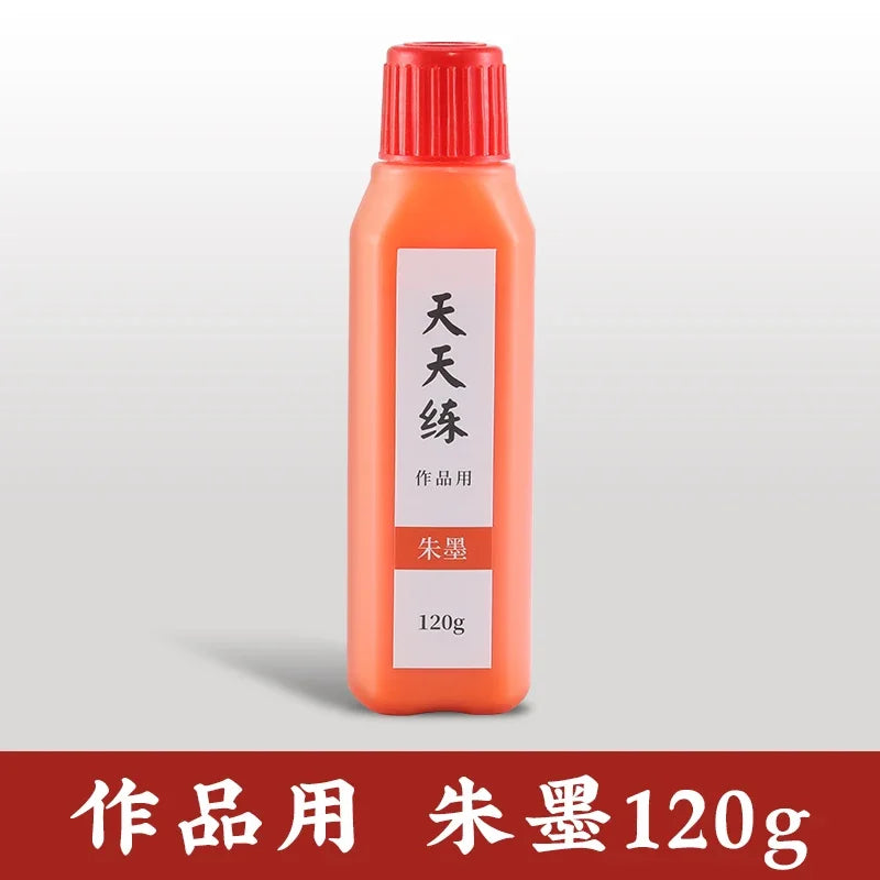 60g / 120g Chinese Japanese Traditional Calligraphy Brush Liquid Sumi Ink Gold Silver for Beginner Practice Writing Stationery