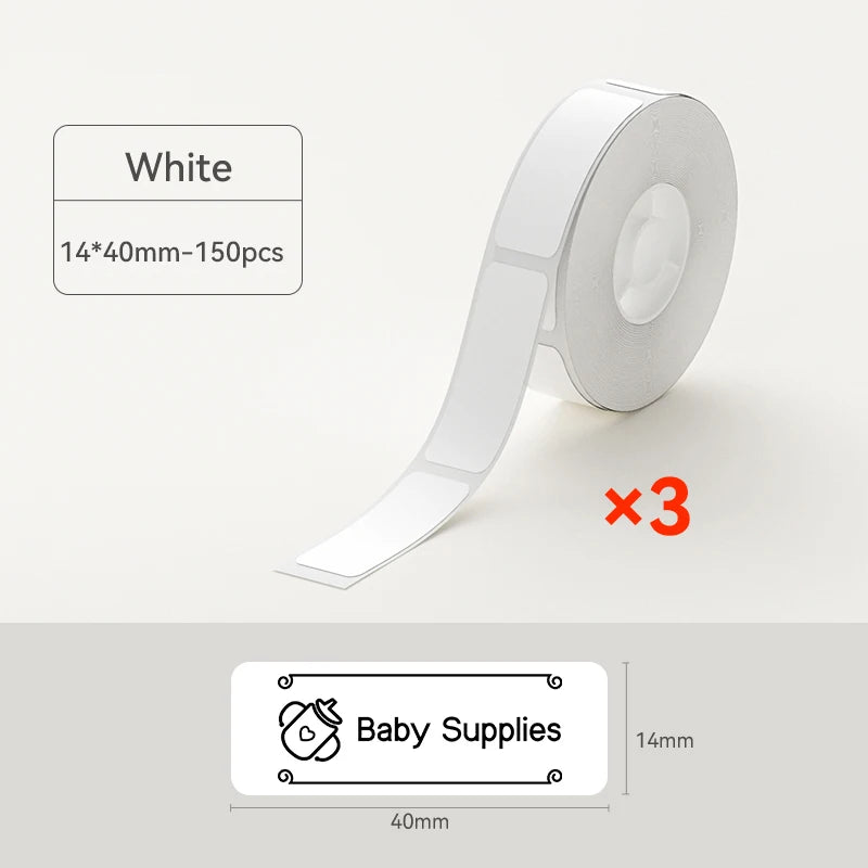 Niimbot N1/B18 Thermal Transfer Label Printer Label Maker with Black Ribbon Paper Tag Sticker for Home Office Jewelry Garden