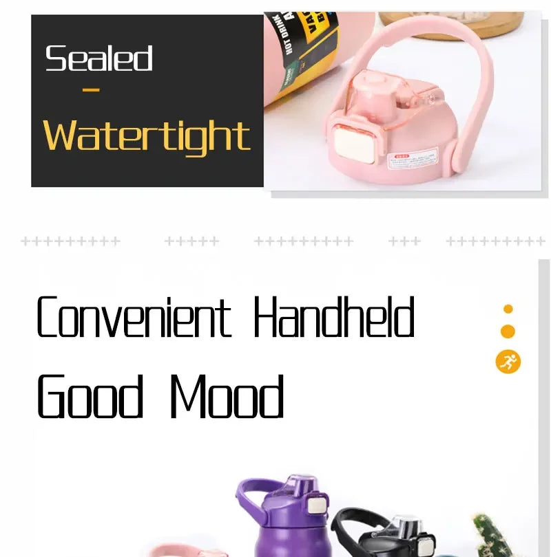 Stainless Steel Thermo Bottle 1.5L Large Capacity Thermo Water Portable 1500ml Vacuum Mug Thermos Insulated Cup 1L Tumbler