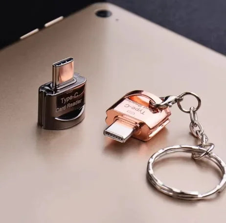 Type C To Micro-SD TF Adapter OTG Card Reader Mini Card Reader Smart Memory Card Reader For Phone Laptop