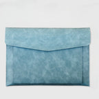 A4 Leather Document Bag Storage Bag  Large Capacity Double-layer File Folder Business Official Briefcase