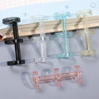Removable Binder Book Binding Rings Plastic Book Rings Clear Folder Binder Clips Scrapbook Binding Button School Loose Leaf Clip