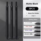 Multifunctional 4-color-in-one gravity-sensing pen metal ballpoint pen/Mechanical Pencil,Black/Red/Blue Ink Oil Signing canetas