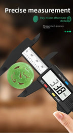 100/150mm Digital Caliper Vernier Caliper Gauge Measuring Tool for Carpentry Tools with Carbon Fiber Dial and Electronic Ruler