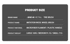 SEAMETAL Car Wheel Detailing Cleaning Brush Woolies Plush Car Rim Tire Wash Brushes Long Handle Bendable Auto Wheel Clean Tools