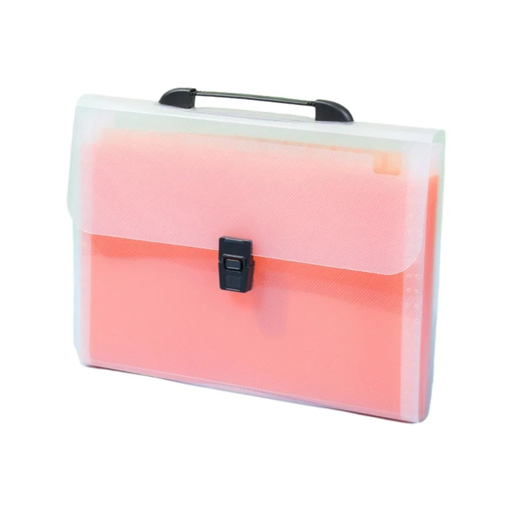 Durable A4 Portable Accordion Bag Organ Bag Large Capacity 13 Layer Folder Transparent Thickened Test Paper Storage Bag Student
