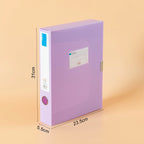 Morandi file box, A4 folder, file box, Velcro fastener storage bag, data book, office storage box