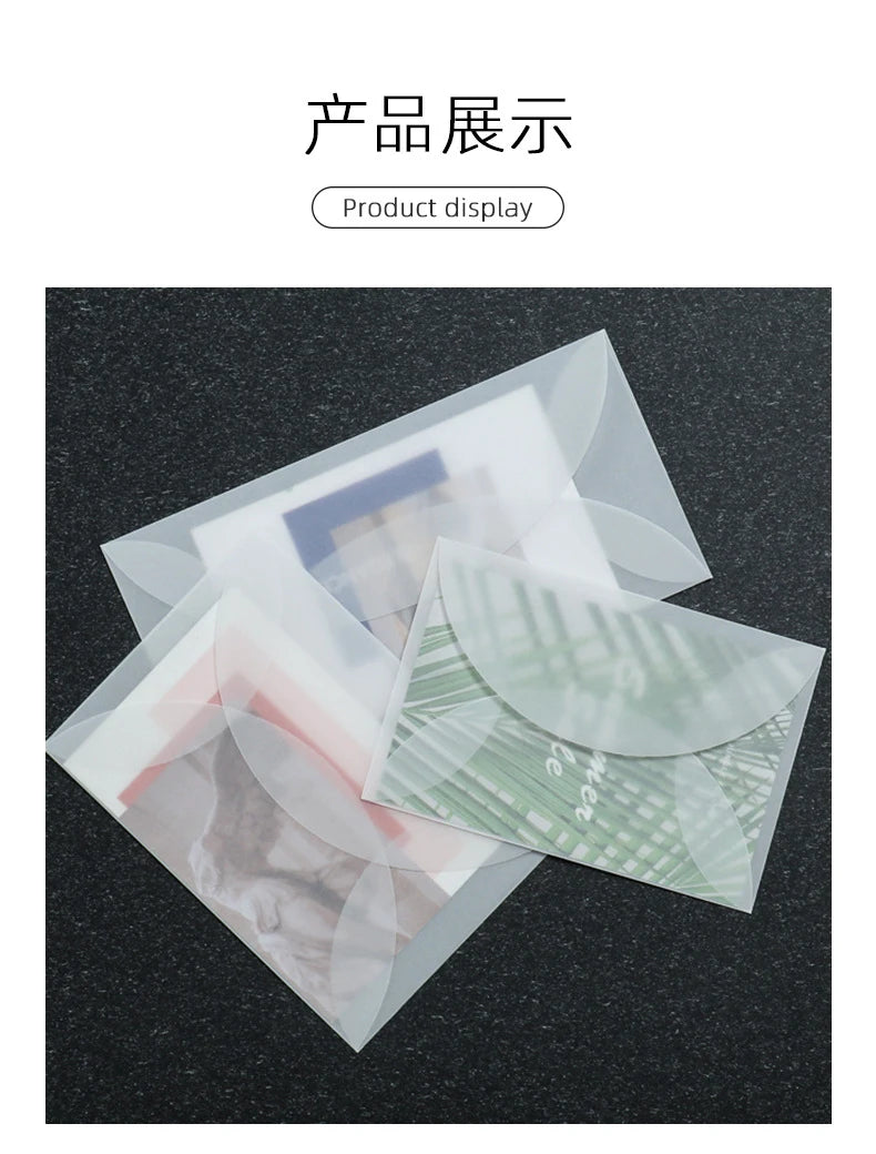50pcs/lot Blank Translucent Envelope for Invitations Postcards European Giftbox Message Card Letters Business Wedding Envelopes