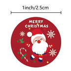100-500PCS Merry Christmas Stickers Small Stickers for Rolling Sticker Pack Roll Packing Labels