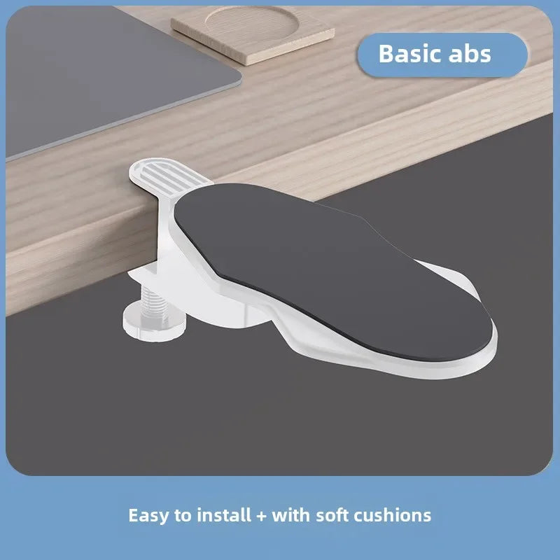 Computer Desk Arm Rest Pad Foldable Ergonomic Wrist Rest Support for Keyboard Armrest Extender Rotating Mouse Pad Holder Rack