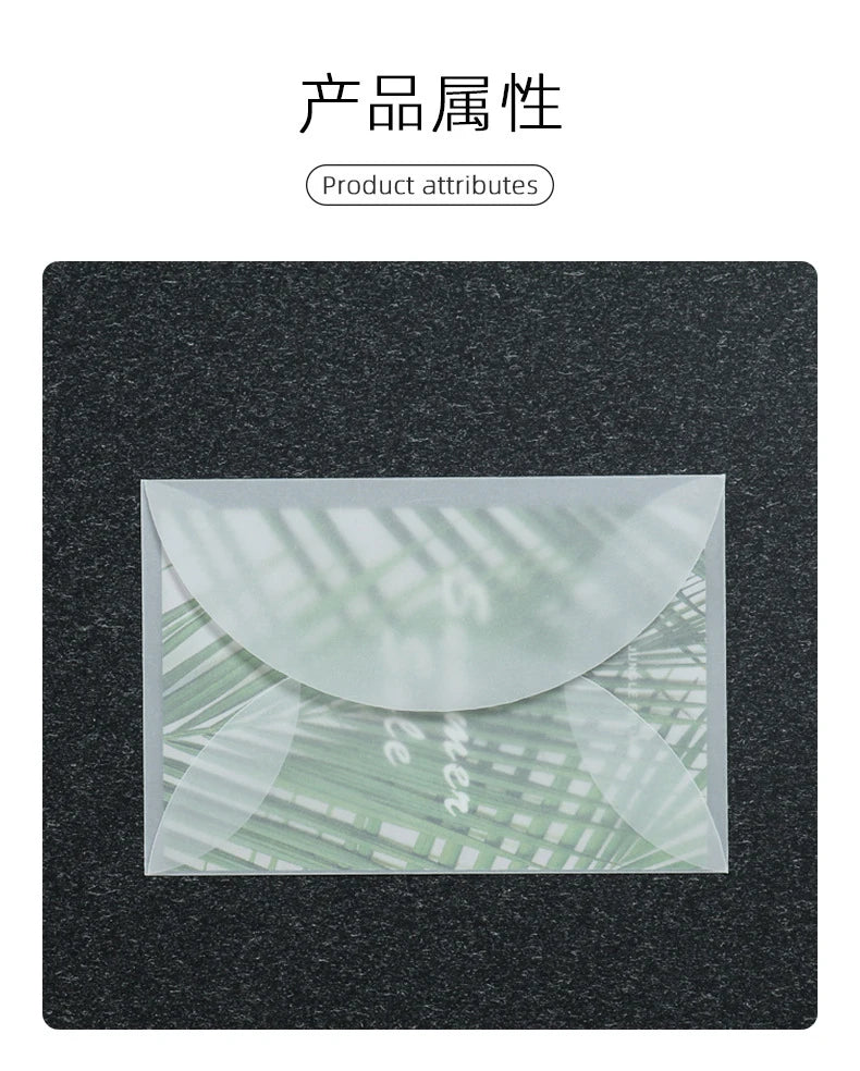 50pcs/lot Blank Translucent Envelope for Invitations Postcards European Giftbox Message Card Letters Business Wedding Envelopes