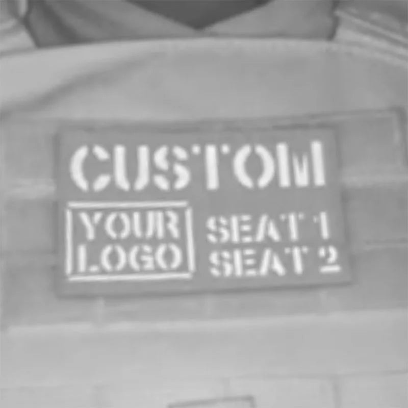 Custom Laser Cutting IR IFF Infrared Reflection Patch Name Tapes Tag Brand Black Letters