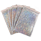 50PCS Aluminized Film Bubble Mailer Gold Mailing Envelope Waterproof Courier Bag Padded Bubble Envelopes Pack Bag for Shipping