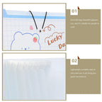 2Pcs Plastic File Folder with Multiple Pockets Expanding Accordion Design File Bag for Documents Checks Currency Letters
