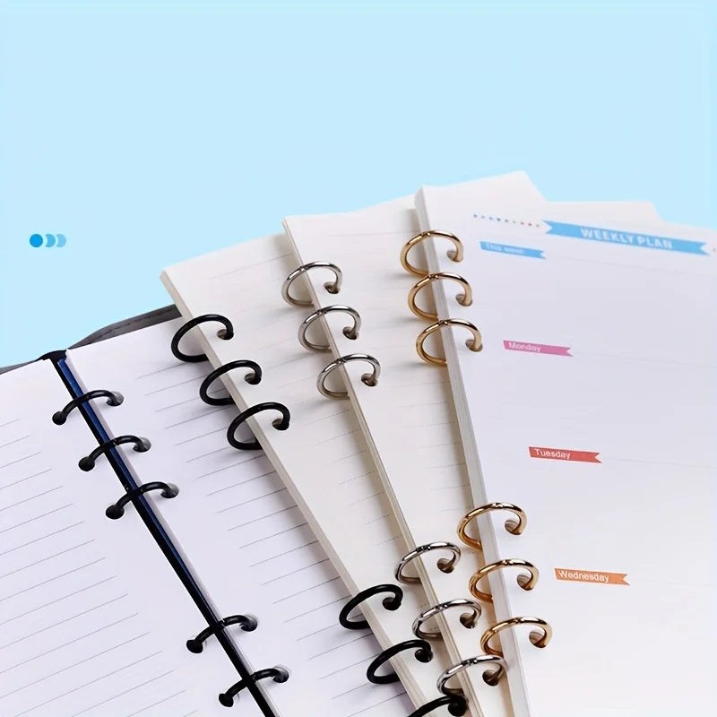Durable Metal Binder with 3 Rings for Notebooks, Photo Albums, and DIY Projects