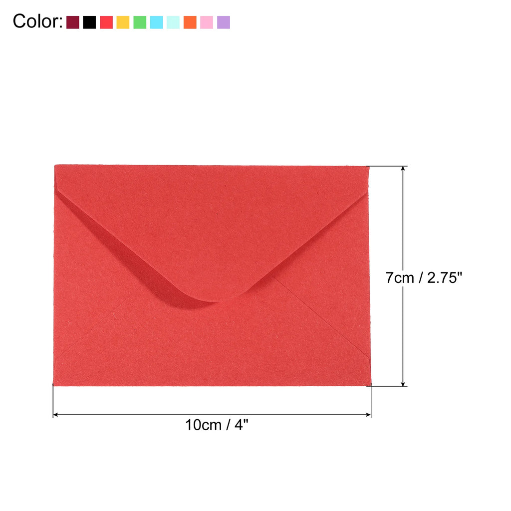 50/100Pcs Mini Paper Envelopes 10x7cm Mini Gift Greeting Card Business Card Envelope Western Envelopes for Wedding Invitation