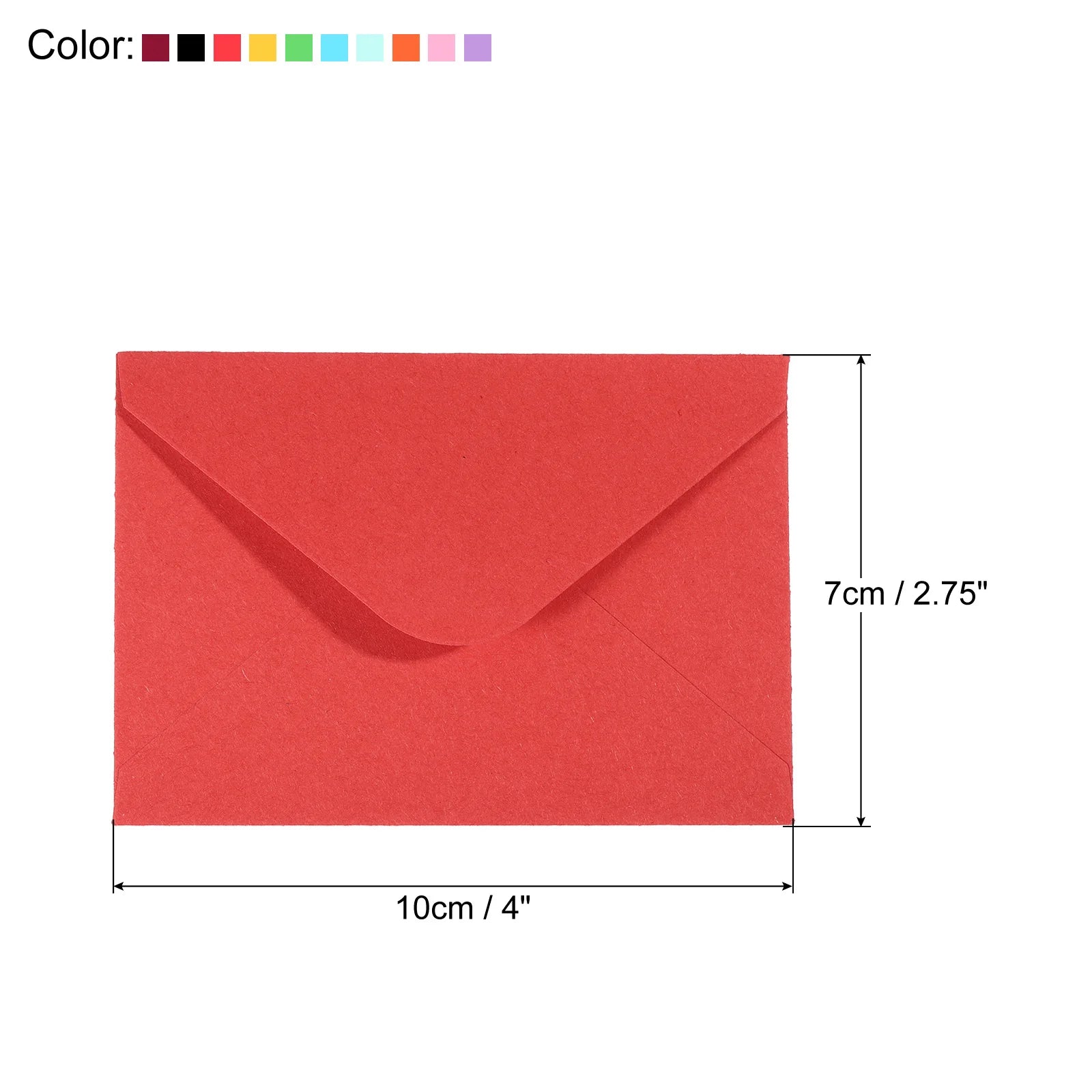 50/100Pcs Mini Paper Envelopes 10x7cm Mini Gift Greeting Card Business Card Envelope Western Envelopes for Wedding Invitation
