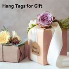 ABKJ-500Pcs Price Tags With String Attached Brown Kraft Paper Gift Bags Tags Marking Strung Tag, Easy To Use 1.4 Inch X 1.8 Inch