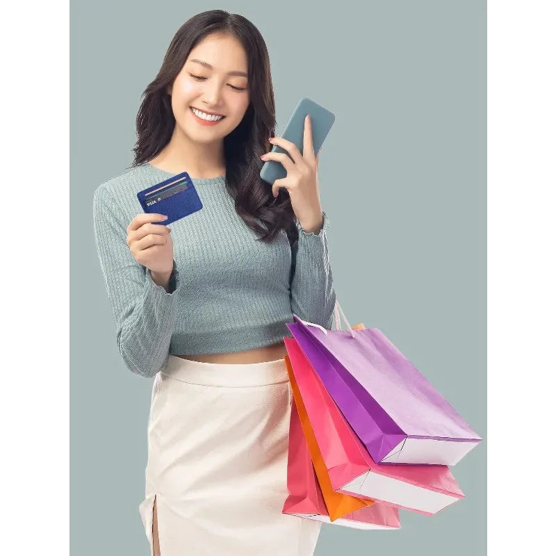 Minimalist Ultra-Thin Transparent ID Window Leather Card Holder – Unisex Compact Credit Card Wallet
