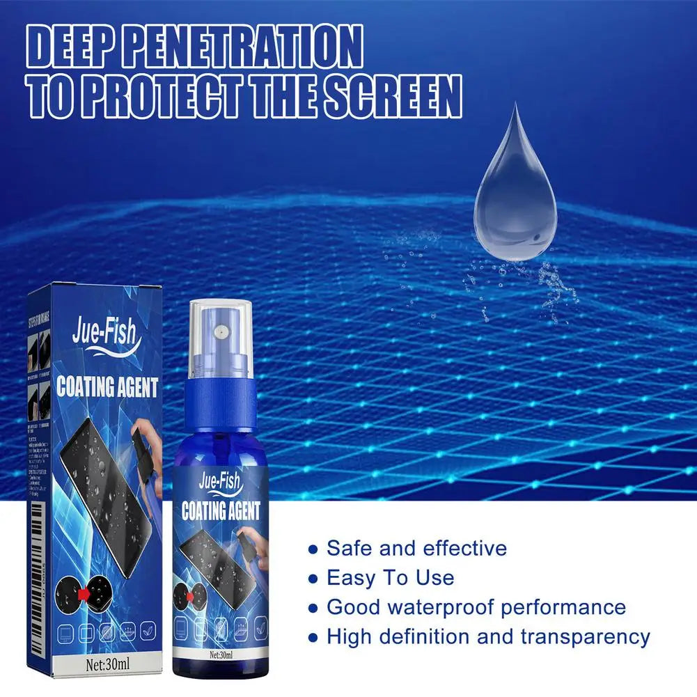 Mobile phone screen cleaner scratch-resistant fingerprint-resistant glass hydrophobic oleophobic coating solution