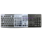 Keyboard Cover for Logitech K200 K260 K270 K275 K295 MK200 MK260 MK270 MK275 MK295 Silicone Protector Skin Case Film Clear Black