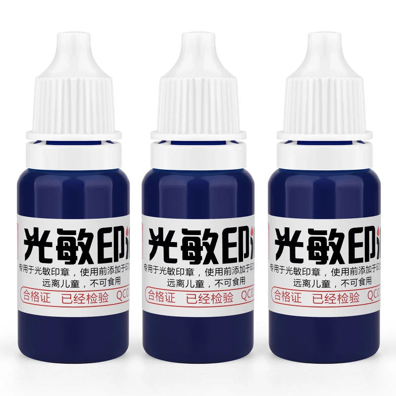 10ml Blue Red Black Ink Textile Clothes Ink Special Ink For Students Kids Name Stamp Printing On Clothing Waterproof Not Fade