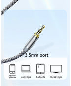 Essager 90 ° Angle RCA Audio Stereo Cable Jack 3.5mm to 2RCA Cable Splitter Male Adapter For Amplifiers Audio Home Theater Wire