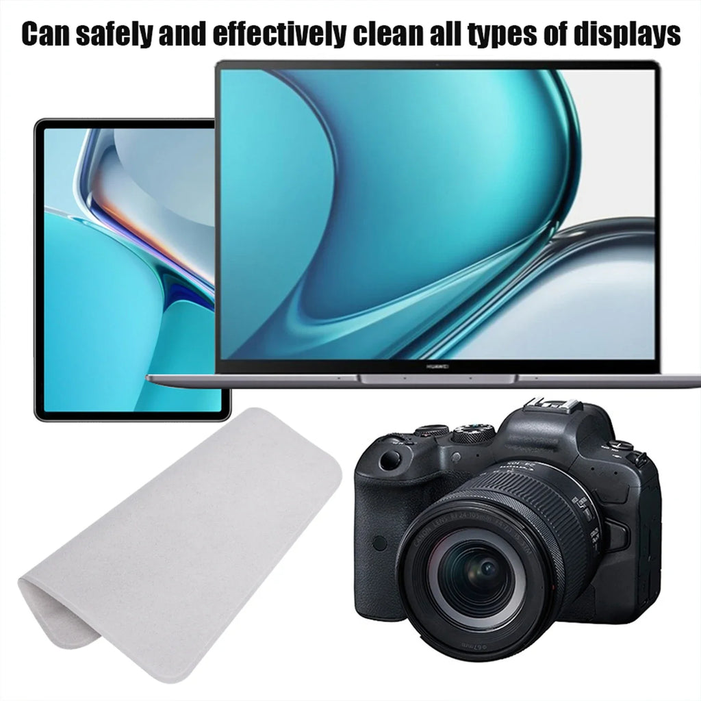 1-5pcs Universal Polishing Cloths with Box for Apple Phone IPad Screen Camera Lens Wipe Cloth Eyeglass Cleaning Microfiber Cloth
