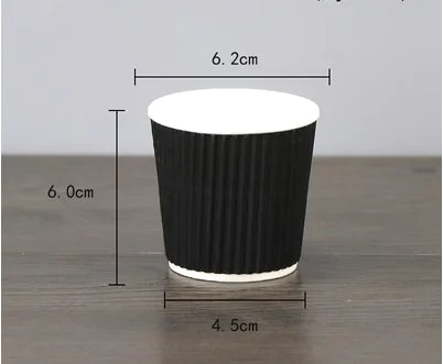 100pcs/pack 4oz 100ml Disposable Paper Cup Espresso Cup  Coffee Cup High Quality Double layer Paper Cup