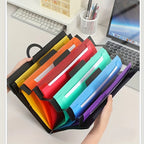 Wall Hanging Expanding File Folder Multi Pockets Document Organizer A4 Paper Storage Bag Portable School Office Paper Sorter