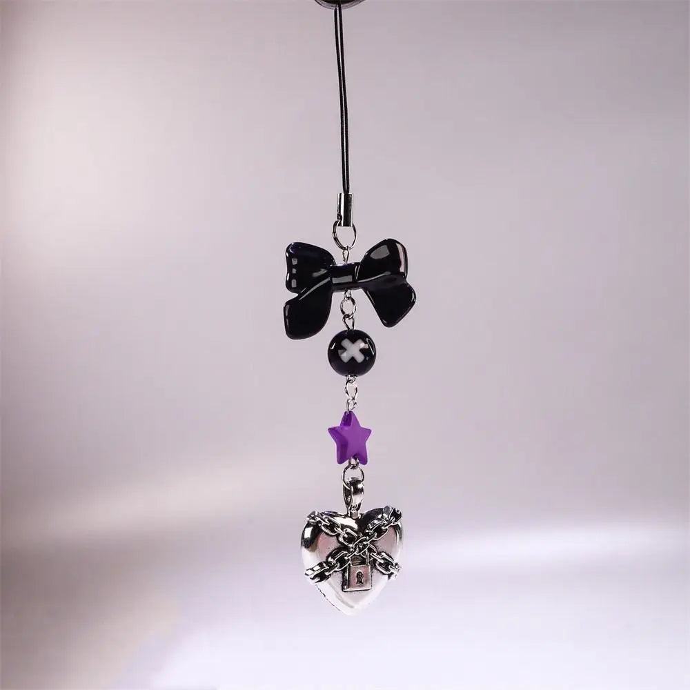 Y2K Charms Phone Pendant Butterfly Sweet Girl Phone Lanyard Phonestraps Backpack Ornament Phone Chain Camera