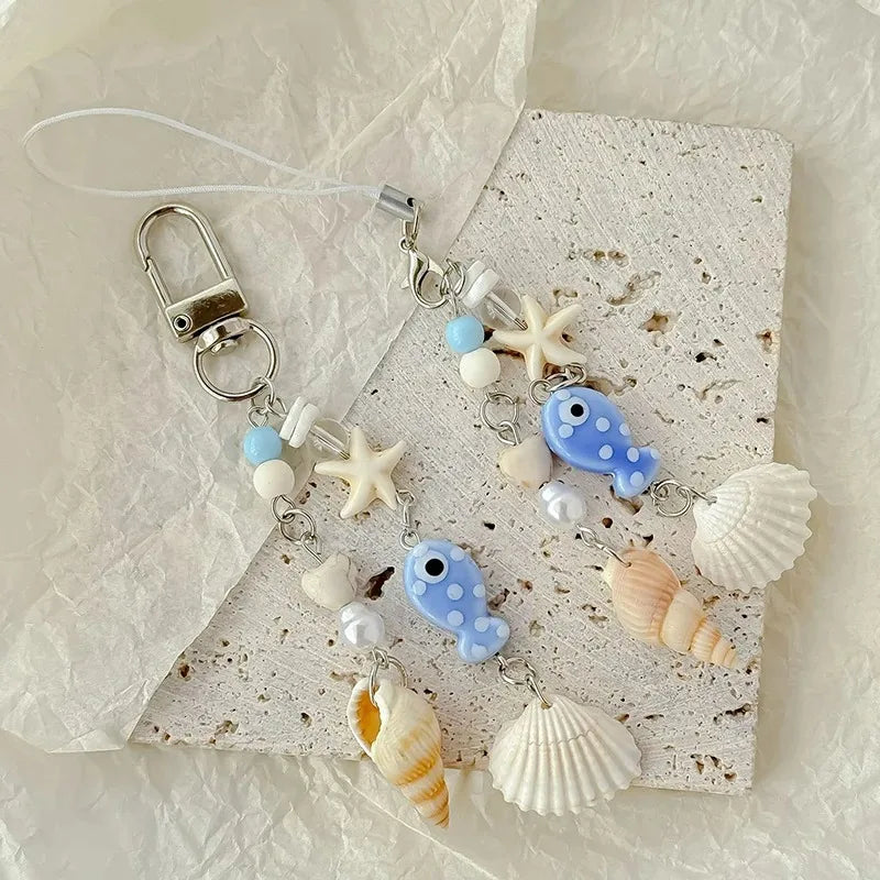 Cute Clouds Star Colourful Mobile Phone Strap Short Wrist Strap Charm Keychain Camera Chain Lanyard Universal Phone Case Lanyard