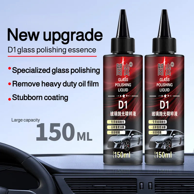Auto Glass Polishing Liquid Light Scratch Cleaner High Gloss Film Remover Car Body Polish Spray for Windshield Shine Cleaner