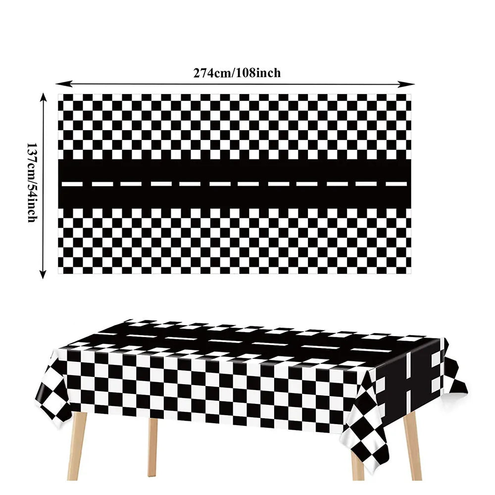 Monster Truck Party Supplies Disposable Tableware Plates Napkin Banner Tablecloth for Kids Boys 2nd Birthday Party Decorations