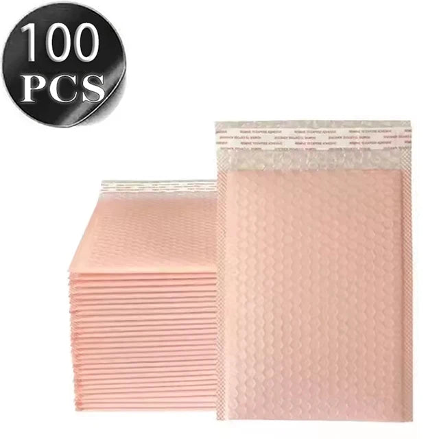 100Pcs Bubble Mailer Envelope Mailing Shipping Packaging Small Business Supplies Self Seal Bubble Waterproof Express Envelope