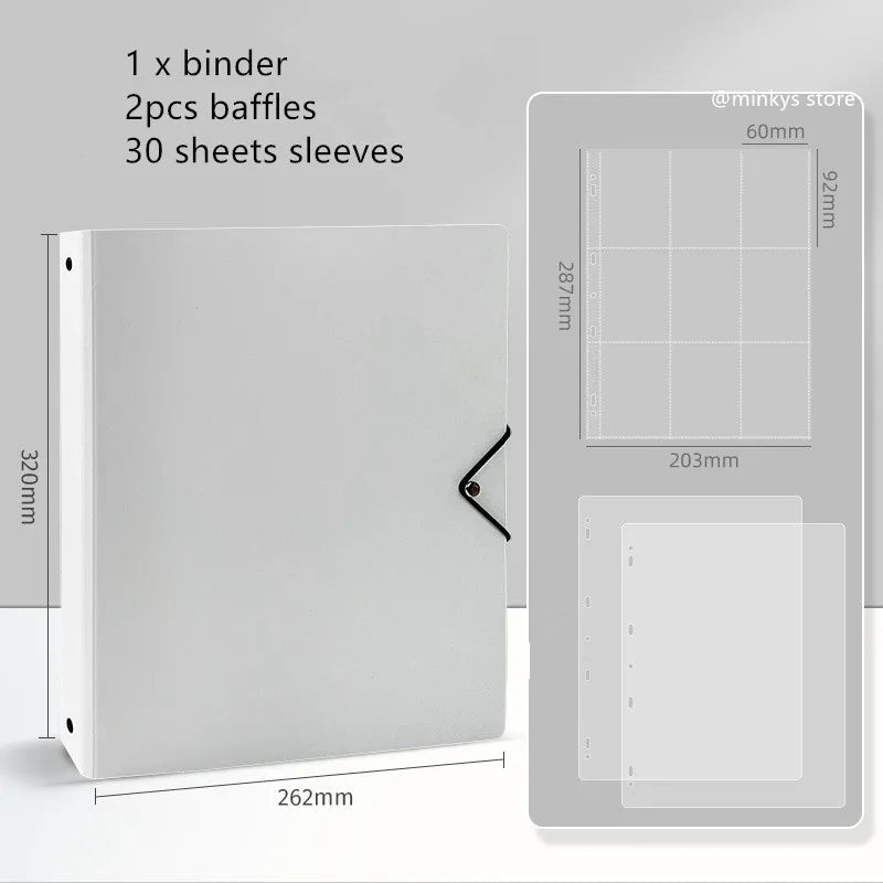 MINKYS Kawaii 5/6/9 Spaces 3 inch Kpop Photo Card Binder Large Capacity Idol Photocard Album Photocards Binder Collect Book